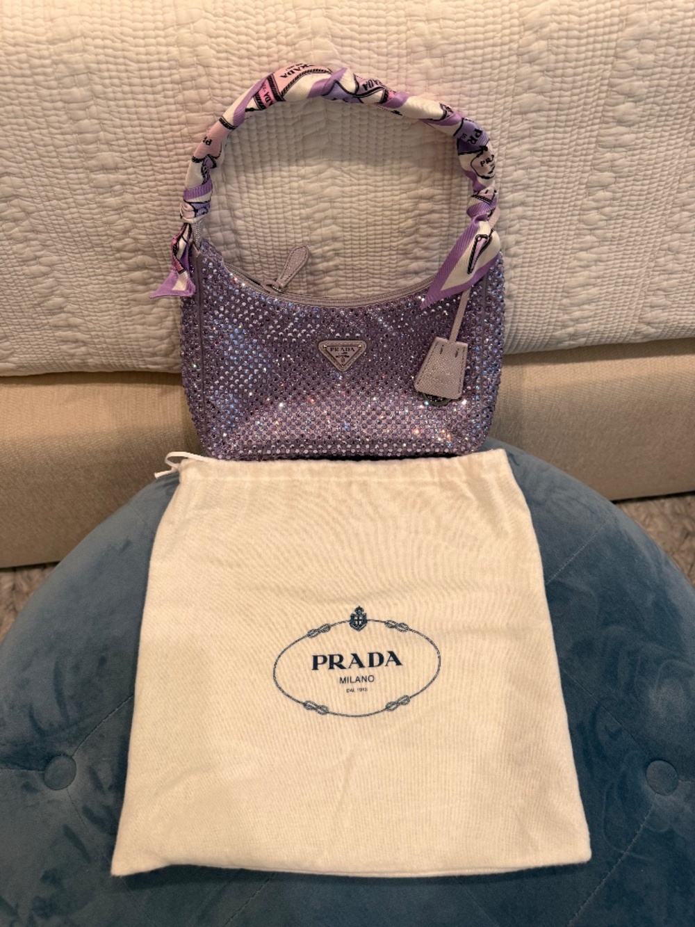 Lavender crystal prada re edition